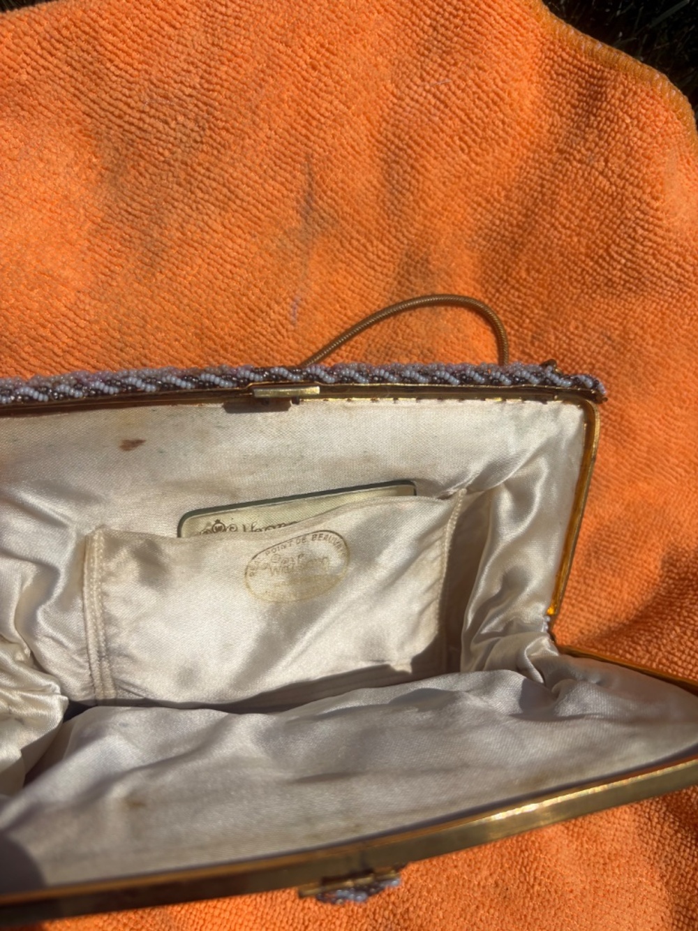 Vintage Walborg beaded handmade purse - Picture 7 of 13